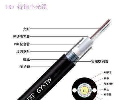 室外单模光缆G652D中芯管式4芯光缆GYXWT-4B1技术详解与应用优势